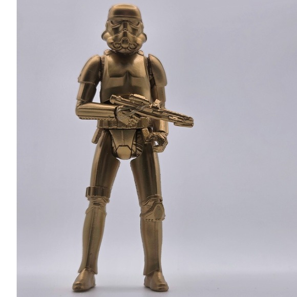 Hasbro Other - Hasbro Star Wars Stormtrooper 3.75" Gold Good Skywalker Saga Commemorative
